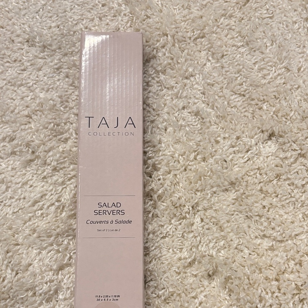 Tea Collection Pink Salad Servers - Set of 2